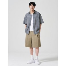 매장정품 에잇세컨즈 8SECONDS 워크 코튼 원턱 치노 쇼츠 베이지 (454625HQCA) 454625HQCA 207162