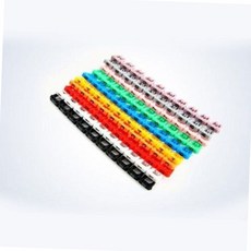 케이블 전선 번호 마킹 식별 홀더 4mm 10세트 케이블타이 선정리홀더 번호튜브