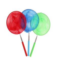 정그리마켓 길이조절 접이식 안테나 잠자리채 뜰채 매미채 채집망, 레드