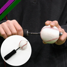 투수 근력 트레이닝 투구 훈련장비 심근 운동기 운동 강화, 1개, 1. 야구공 훈련기 (9인치)