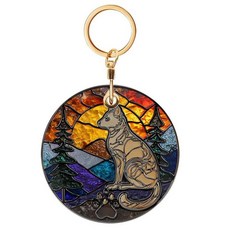 스테인리스 유리 고양이 가죽 키체인 홀더 에어 태그 액세스 카드 보호 커버 애완 동물 수하물 지갑 어린이를 위한 귀여운 GPS 트래커 케이스 파인더 액세서리 조정