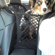 차량용 시트 걸이형 앞좌석 가림막 그물망 수납 포켓 자동차정리함, 블랙, 1개