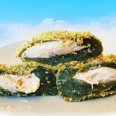 (쑥떡60개) 블루탐 제주도 크림치즈 쑥떡 오메기떡 개별포장60g, 부직포 미사용, 60g, 60개