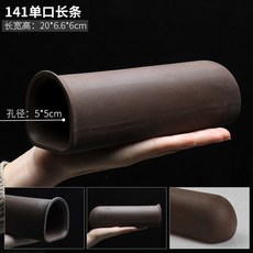 桃園熱銷 陶罐躲避洞 魚蝦躲避屋 迷你鸚鵡產卵洞 異型魚繁殖罐 魚缸造景 陶罐窩, 141單孔長條, 1個