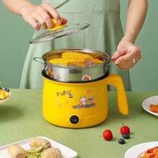 多功能電煮鍋 煎炒煮涮小電鍋 宿舍電熱鍋 家用小電飯煲 迷你包郵, 抹茶綠0.75線-限時福利別錯過,不粘鍋【煎炒煮唰】送1個鋼籠+送贈品3
