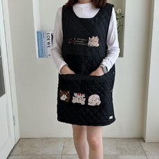 Deconine 刷毛貓咪圍裙, 1個, 混合顏色