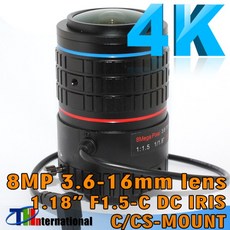 8MP 가변 초점 렌즈 3.8-16mm CS 마운트 IRIS 1/1.8 인치 4K 소니 IMX185/226/178 얼굴 박스, 01 빠른