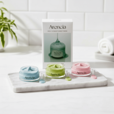 Arencia 年糕潔面乳15g 牛膝草精華面膜5入組 改善暗沉 提亮保濕 黑頭粉刺, 1個, 牛膝草精華面膜*1入