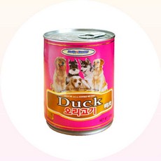 오리고기캔 펫더맨 헬로도기 강아지 간식 습식사료 400g 커머스픽201