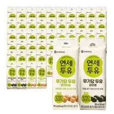 연세두유 무가당 두유 오리지널 190ml x 24팩 검은콩 190ml x 24팩, 24개