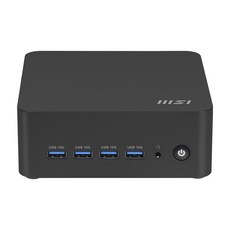 MSI Cubi Z AI 라이젠7 8645HS 고성능 미니PC 미니 컴퓨터 소형피씨 베어본, 프리도스, 1GB, 64GB, 블랙