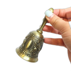 앤틱 황동 핸드벨 식당벨, 1개, 상세페이지 참조