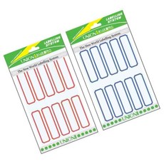 TW 견출지 1.8x6cm 스티커 네임택 라벨 이름 분류, 청색, 1개, 상세표기, 상세표기