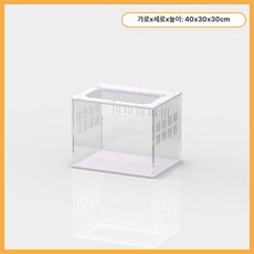 파충류 케이스 거북이 소라게 은신처 용품, 40 x 30x30cm, 1개, 1L