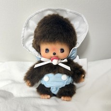 일본 정품 몬치치 베베치치 인형 S, 1개, 스카이, 14cm