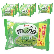 Calbee 卡樂比 miino 黑豆鹽味三角餅乾 7g 9入, 12個, 63g