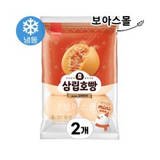 [보아스몰] 삼립 냉동 꼬마호빵 피자 6입, 240g, 2개