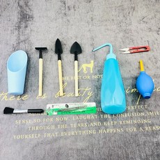 삽 소형 다육이 미니 분갈이 모종삽, 1개, N. 세트 구성 480ml 물방울 떨어뜨리는 용기 +