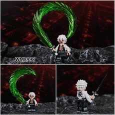 귀멸의칼날 조립 피규어 단품 탄지로 레고호환 굿즈 캐릭터 장난감 선물, 윈드 컬럼-카나미 사네미, 1개