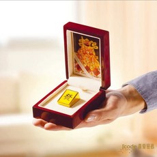 【金宏總珠寶】真愛密碼 麻將禮盒(金鋼配)黃金擺件 - 過年送禮首選 1比1黃金麻將 9999純金‧台灣出貨, 發 (0.17錢), 1個