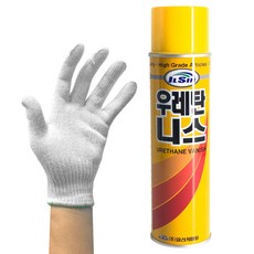일신케미칼 우레탄니스 + 면장갑 바니쉬 니스칠 나무 가구 목재 광택 코팅제, 2세트