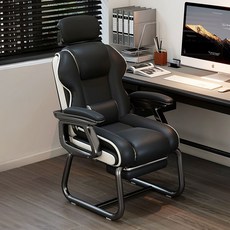 New World가정용 컴퓨터 의자 인체공학적 가능 사무용게이밍 겸용 의자705, 블랙