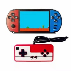 슈파보이 미니 테트리스 게임기 제품 콘솔 비디오 포켓 휴대용 패미컴 오락기 에뮬레이터 클래식, 2.중국 3.5인치 레드/블루+컨트롤러