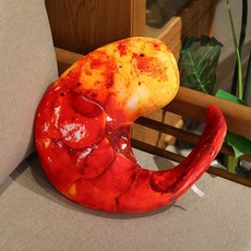 대하 새우 목베개 휴대용 목쿠션 여행용 기내용 머리받침, 새우 꼬리 40cm