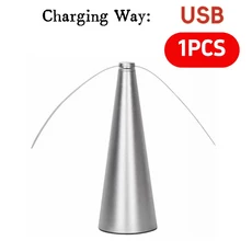 1/2PCS 플라이 퇴치 자동 팬 해충 테이블 배터리/USB 전원 버그 파리, 07 usb silver 1PCS