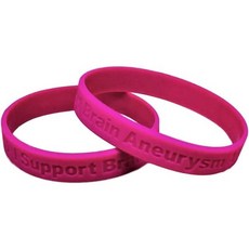 Jeirles 도매 5개 뇌동맥류 인식 캠페인 팔찌 의료용 실리콘 라텍스 인식 지지, Jeirles 도매 5개 - 뇌동맥류 인식 캠페인 팔찌