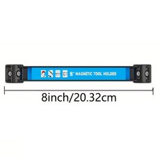 8 12 18 24 인치 자기 도구 홀더 헤비 듀티 바 워크샵 차고 홈을위한 공간 절약형 금속 주최자, Blue 1