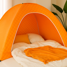 퍼블릭스테이션 더 포근한 난방 실내 침대 사각 방한 텐트