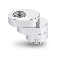 Thermaltake Pacific F-Pro 360° 회전 오프셋 크롬 G 1/4 스레드 DIY LCS 피팅 CL-W437-CU00SL-A, Thermaltake Pacific F-Pro 360