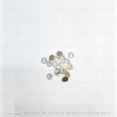 화이트오팔 노픽스 큐빅 플랫백 스톤 네일 의류 장식 부자재 4미리 ~ 6.5미리 소포장, ss16 소