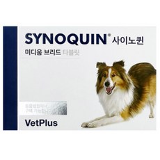 벳플러스 사이노퀸 중형견 강아지 독 미디움브리드 30정 관절보조제 타블렛, 30회분, 뼈/관절강화, 1개