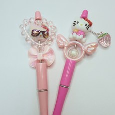 JPAPA 볼펜꾸미기 DIY 세트 캐릭터 비즈 볼꾸, 혼합, 2개