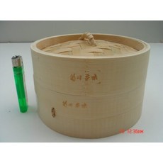 菊川本味 5吋竹蒸籠 串底 兩層一蓋, 1個