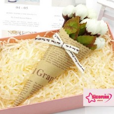 서락 포장 완충제 종이 종이스타핑대용량, 연노랑 50g