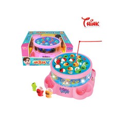 헤이지니 아쿠아낚시놀이 유아낚시 자동회전낚시, 1개