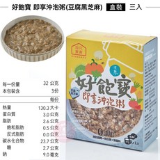 波堤寶寶 好壯牛蘋果粥 6個月以上副食品 3分鐘加熱即食粥, 1個, 豆腐黑芝麻粥6m+ / 6030