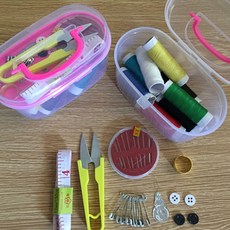 145件多功能針線盒150碼線量針線刺繡工具針線套裝針線盒DIY手工, 1個, 小號針線盒