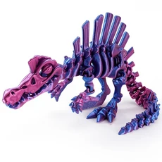 3D 인쇄 공룡 움직일 수있는 Echinosaurus 입상 드래곤 뼈 모델 데스크탑 공예 장식 어린이를위한 크리 에, 01 13.5cm, 21 Color 22