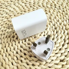 비보 120W PD 충전기 플래시차지 EU US UK 어댑터 (IQOO 15 13 11 Pro X300 X90 + 6A 타입 C 고속 케이블), 01 UK Charger only, 01 White