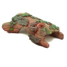 仿真樹皮爬臺 躲避洞穴 龜缸爬寵造景 魚缸造景 水族箱裝飾, 1個, 木色-大號, 410g