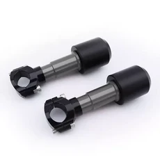 범용 오토바이 수정 된 떨어지는 보호 바디 프레임 슬라이더 충돌 방지 장치 클램프 마운트 Anti-Fall Rod, 01 22-28mm D Grey 1Pair