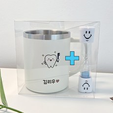 모래시계사은품 내이름 파우더 양치컵, 경찰차, 1개