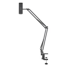 升級三節款懸臂支架 適用13吋手機平板 夾寬12-25CM 底座夾厚4.5CM, 鈦銀黑, 1套, 【普通版】升級三節&手機專用&雙孔位底座