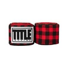 【神拳阿凱】TITLE 拳擊手綁帶 手綁帶 手繃帶 纏手 450cm 多色印花, 格紋, 1個