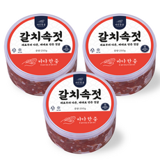 바다한줌 국산 갈치속젓 100% 저염 국내제조 쌈젓, 3개, 500g