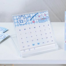 산리오 데일리 CD 포켓 탁상용 엽서 달력 캘린더, 2개, 시나모롤